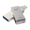 Pqi PQI 6I04-016GR1001 iConnect Mini Apple MFi 16 GB Mobile Flash Drive with Lightning Connector for iPhones; iPads; Mac & PC USB 3.0 - Iron Gray 6I04-016GR1001